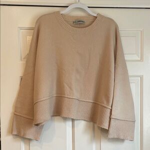 Crewneck Sweater in Light Taupe